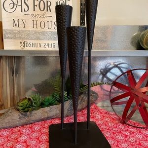 Pier 1 Black Iron Candle Holder